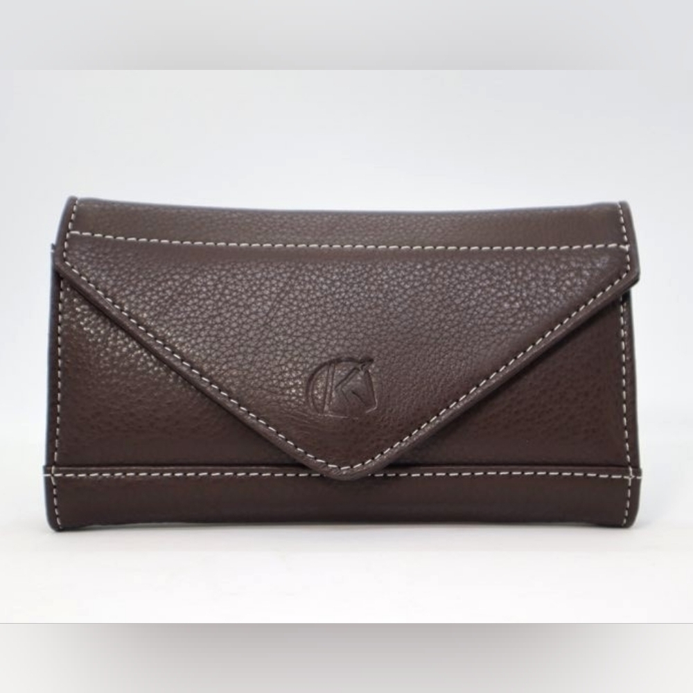KL Select Leather Mobile Phone Pocket Size 7" X 4" Brown